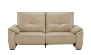 Wohnwert Ledersofa  Halina ¦ beige ¦ Maße (cm): B: 205 H: 98 T: 98 Polstermöbel > Sofas > 3-Sitzer - Höffner