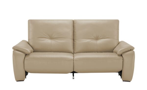 Wohnwert Ledersofa  Halina ¦ beige ¦ Maße (cm): B: 205 H: 98 T: 98 Polstermöbel > Sofas > 3-Sitzer - Höffner