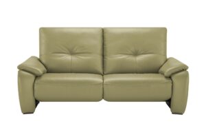 Wohnwert Ledersofa  Halina ¦ grün ¦ Maße (cm): B: 205 H: 98 T: 98 Polstermöbel > Sofas > 3-Sitzer - Höffner