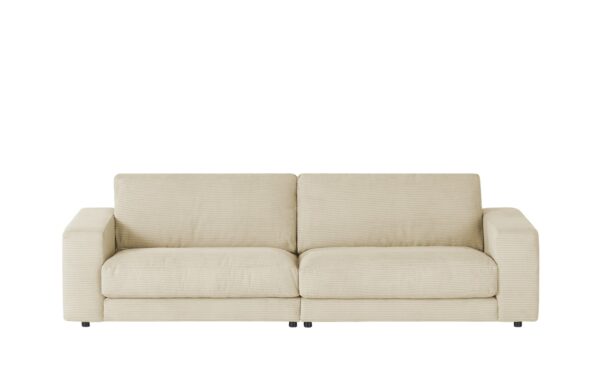 VIVA Sofa Cord Sila ¦ creme ¦ Maße (cm): B: 250 H: 85 T: 107 Polstermöbel > Sofas > 3-Sitzer - Höffner