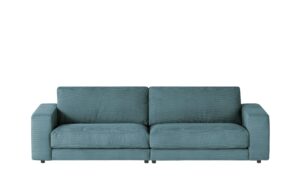 VIVA Sofa Cord Sila ¦ türkis/petrol ¦ Maße (cm): B: 250 H: 85 T: 107 Polstermöbel > Sofas > 3-Sitzer - Höffner