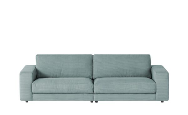 VIVA Sofa Cord Sila ¦ blau ¦ Maße (cm): B: 250 H: 85 T: 107 Polstermöbel > Sofas > 3-Sitzer - Höffner