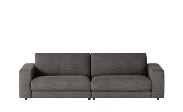 VIVA Sofa Cord Sila ¦ grau ¦ Maße (cm): B: 250 H: 85 T: 107 Polstermöbel > Sofas > 3-Sitzer - Höffner