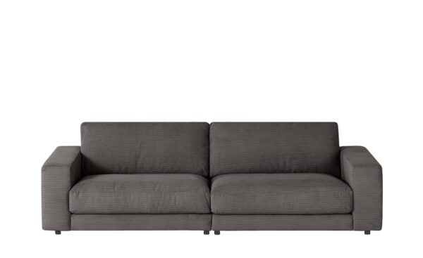 VIVA Sofa Cord Sila ¦ grau ¦ Maße (cm): B: 250 H: 85 T: 127 Polstermöbel > Sofas > 3-Sitzer - Höffner
