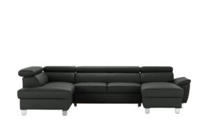 uno Wohnlandschaft  Avola ¦ schwarz ¦ Maße (cm): B: 315 H: 77 T: 208 Polstermöbel > Sofas > Schlafsofas - Höffner