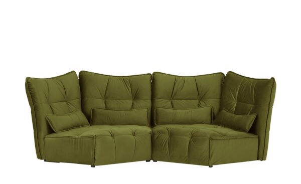 bobb Einzelsofa  Jeaneva ¦ grün ¦ Maße (cm): B: 300 H: 101 T: 151 Polstermöbel > Sofas > Einzelsofas - Höffner