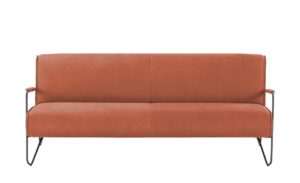 KOINOR Ledersofa  Gomera ¦ orange ¦ Maße (cm): B: 195 H: 74 T: 91 Polstermöbel > Sofas > 3-Sitzer - Höffner