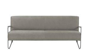 KOINOR Ledersofa  Gomera ¦ grau ¦ Maße (cm): B: 195 H: 74 T: 91 Polstermöbel > Sofas > 3-Sitzer - Höffner