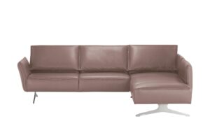 KOINOR Ecksofa Leder  Vineto ¦ rosa/pink ¦ Maße (cm): B: 272 H: 83 T: 207 Polstermöbel > Sofas > Ecksofas - Höffner