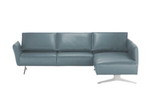 KOINOR Ecksofa Leder  Vineto ¦ blau ¦ Maße (cm): B: 272 H: 83 T: 207 Polstermöbel > Sofas > Ecksofas - Höffner