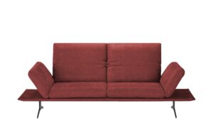 KOINOR Einzelsofa  Francis ¦ rot ¦ Maße (cm): B: 236 H: 92 T: 93 Polstermöbel > Sofas > 2-Sitzer - Höffner