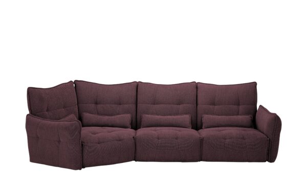 bobb Ecksofa  Jeaneva ¦ rot ¦ Maße (cm): B: 379 H: 101 T: 151 Polstermöbel > Sofas > Ecksofas - Höffner