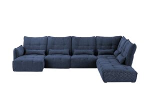 bobb Wohnlandschaft  Jeaneva ¦ blau ¦ Maße (cm): B: 428 H: 101 T: 275 Polstermöbel > Sofas > Wohnlandschaften - Höffner