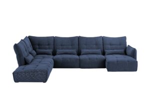 bobb Wohnlandschaft  Jeaneva ¦ blau ¦ Maße (cm): B: 275 H: 101 T: 428 Polstermöbel > Sofas > Wohnlandschaften - Höffner