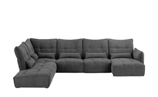 bobb Wohnlandschaft  Jeaneva ¦ grau ¦ Maße (cm): B: 275 H: 101 T: 428 Polstermöbel > Sofas > Wohnlandschaften - Höffner