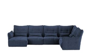 bobb Wohnlandschaft  Jeaneva ¦ blau ¦ Maße (cm): B: 428 H: 101 T: 228 Polstermöbel > Sofas > Wohnlandschaften - Höffner