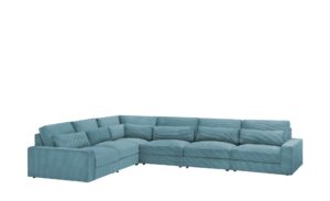 Ecksofa  Branna ¦ türkis/petrol ¦ Maße (cm): B: 412 H: 88 T: 322 Polstermöbel > Sofas > Big-Sofas - Höffner