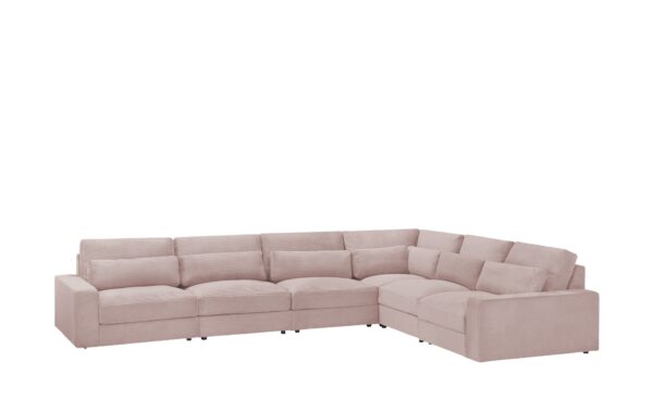 Ecksofa  Branna ¦ rosa/pink ¦ Maße (cm): B: 412 H: 88 T: 322 Polstermöbel > Sofas > Big-Sofas - Höffner