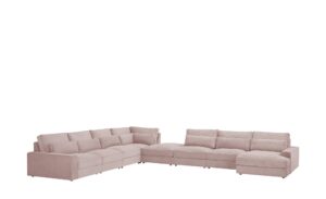 Wohnlandschaft  Branna ¦ rosa/pink ¦ Maße (cm): B: 502 H: 88 T: 164 Polstermöbel > Sofas > Wohnlandschaften - Höffner