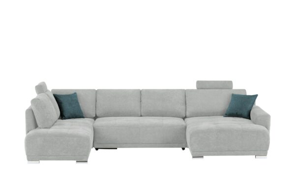 bobb Wohnlandschaft  Kerrin ¦ grau ¦ Maße (cm): B: 346 H: 86 T: 215 Polstermöbel > Sofas > Schlafsofas - Höffner