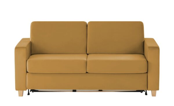 nehl Schlafsofa  Boston Deluxe ¦ gelb ¦ Maße (cm): B: 199 H: 91 T: 103 Polstermöbel > Sofas > Einzelsofas - Höffner