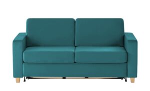 nehl Schlafsofa  Boston Deluxe ¦ türkis/petrol ¦ Maße (cm): B: 199 H: 91 T: 103 Polstermöbel > Sofas > Einzelsofas - Höffner