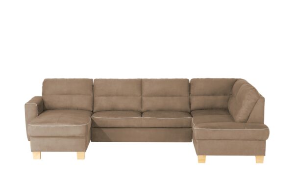 uno Wohnlandschaft mit Schlaffunktion  Vito ¦ braun ¦ Maße (cm): B: 309 H: 87 T: 190 Polstermöbel > Sofas > Schlafsofas - Höffner