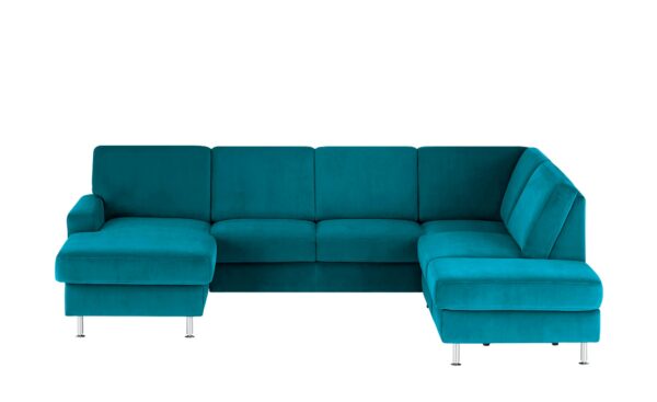 meinSofa Wohnlandschaft  Jana ¦ türkis/petrol ¦ Maße (cm): B: 309 H: 87 T: 235 Polstermöbel > Sofas > Wohnlandschaften - Höffner