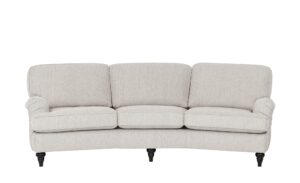 SOHO Sofa  Birmingham ¦ silber ¦ Maße (cm): B: 253 H: 85 T: 120 Polstermöbel > Sofas > 3-Sitzer - Höffner