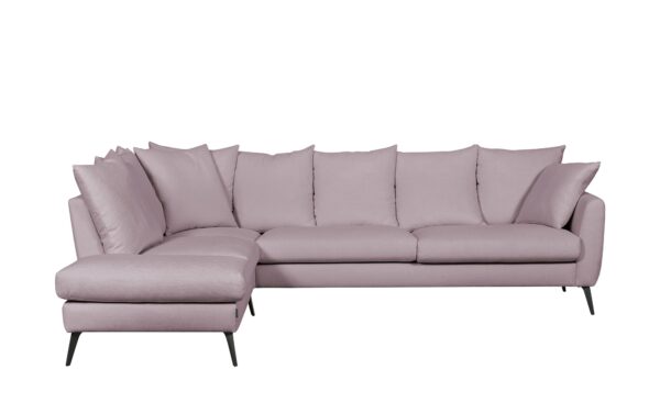 SOHO Ecksofa  Salma ¦ rosa/pink ¦ Maße (cm): B: 284 H: 80 T: 213 Polstermöbel > Sofas > Ecksofas - Höffner