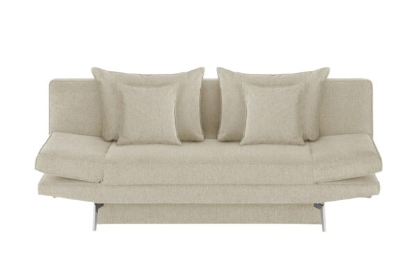 smart Schlafsofa  Mabell ¦ beige ¦ Maße (cm): B: 205 H: 80 T: 100 Polstermöbel > Sofas > 2-Sitzer - Höffner