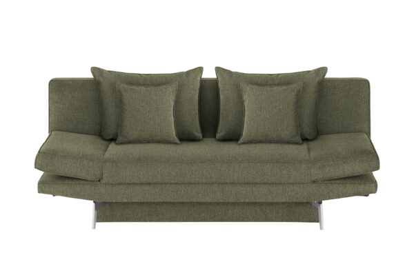 smart Schlafsofa  Mabell ¦ grün ¦ Maße (cm): B: 205 H: 80 T: 100 Polstermöbel > Sofas > 2-Sitzer - Höffner