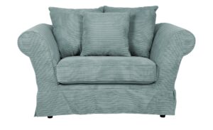 Einzelsofa  Olivia mit Husse ¦ blau ¦ Maße (cm): B: 152 H: 100 T: 98 Polstermöbel > Sofas > Einzelsofas - Höffner