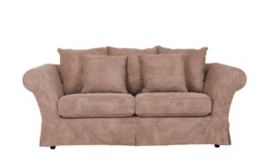 Einzelsofa  Olivia ¦ rosa/pink ¦ Maße (cm): B: 215 H: 100 T: 98 Polstermöbel > Sofas > 2-Sitzer - Höffner