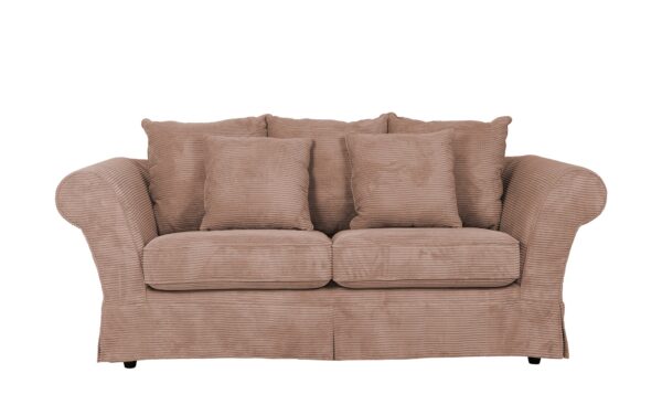 Einzelsofa  Olivia ¦ rosa/pink ¦ Maße (cm): B: 215 H: 100 T: 98 Polstermöbel > Sofas > 2-Sitzer - Höffner