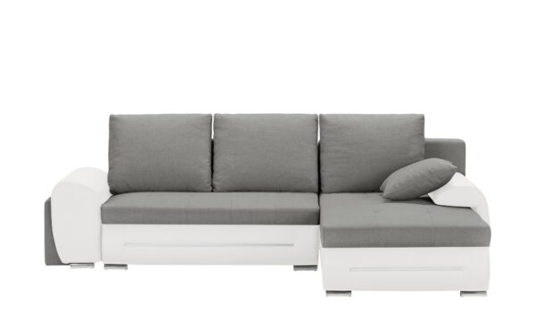 Ecksofa  mit Beleuchtung und Schlaffunktion Emma ¦ grau ¦ Maße (cm): B: 280 H: 96 T: 184 Polstermöbel > Sofas > Ecksofas - Höffner