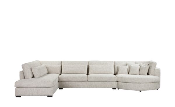 Wohnlandschaft  Moonlight ¦ beige ¦ Maße (cm): B: 410 H: 96 T: 221 Polstermöbel > Sofas > Wohnlandschaften - Höffner