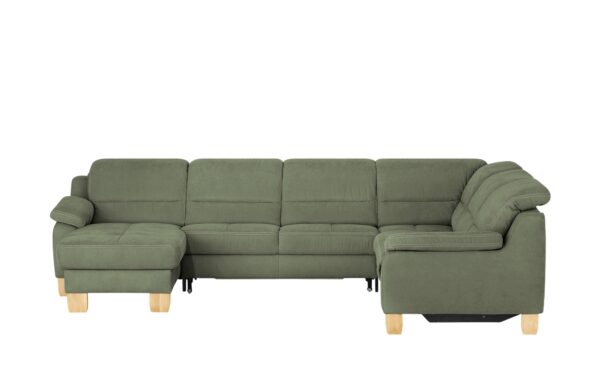 meinSofa Wohnlandschaft  Hanna ¦ grün ¦ Maße (cm): B: 322 H: 84 T: 264 Polstermöbel > Sofas > Schlafsofas - Höffner