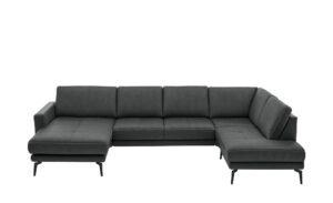 meinSofa Wohnlandschaft  Mike ¦ schwarz ¦ Maße (cm): B: 327 H: 86 T: 180 Polstermöbel > Sofas > Wohnlandschaften - Höffner