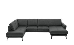 meinSofa Wohnlandschaft  Mike ¦ schwarz ¦ Maße (cm): B: 327 H: 86 T: 180 Polstermöbel > Sofas > Wohnlandschaften - Höffner