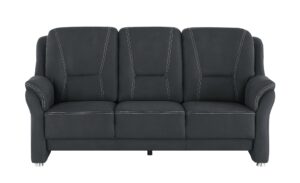 Sofa 3-sitzig  Wilma ¦ schwarz ¦ Maße (cm): B: 198 H: 97 T: 89 Polstermöbel > Sofas > 3-Sitzer - Höffner