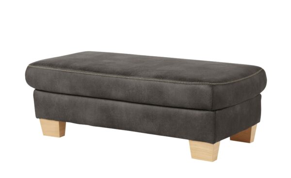 Mein Sofa bold XXL - Hocker  Beata ¦ grau ¦ Maße (cm): B: 130 H: 45 T: 65 Polstermöbel > Hocker - Höffner