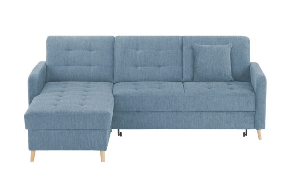 Ecksofa mit Schlaffunktion Venus ¦ blau ¦ Maße (cm): B: 222 H: 87 T: 162 Polstermöbel > Sofas > Ecksofas - Höffner
