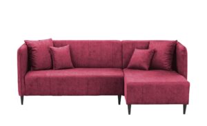 smart Ecksofa  Sara ¦ rot ¦ Maße (cm): B: 225 H: 80 T: 146 Polstermöbel > Sofas > Ecksofas - Höffner