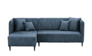 smart Ecksofa  Sara ¦ blau ¦ Maße (cm): B: 225 H: 80 T: 146 Polstermöbel > Sofas > Ecksofas - Höffner