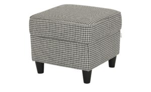 Hocker  Kivana ¦ grau ¦ Maße (cm): B: 52 H: 45 T: 52 Polstermöbel > Hocker - Höffner