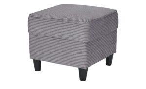 Hocker  Kivana ¦ grau ¦ Maße (cm): B: 52 H: 45 T: 52 Polstermöbel > Hocker - Höffner