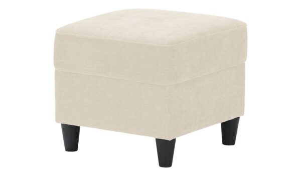 Hocker  Kivana ¦ creme ¦ Maße (cm): B: 52 H: 45 T: 52 Polstermöbel > Hocker - Höffner