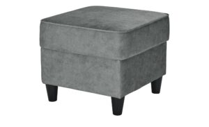 Hocker  Kivana ¦ grau ¦ Maße (cm): B: 52 H: 45 T: 52 Polstermöbel > Hocker - Höffner