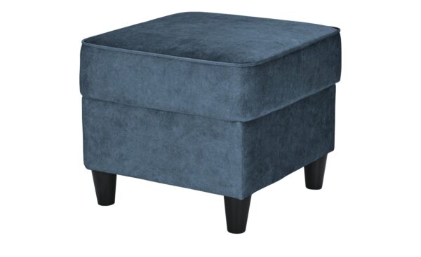 Hocker  Kivana ¦ blau ¦ Maße (cm): B: 52 H: 45 T: 52 Polstermöbel > Hocker - Höffner